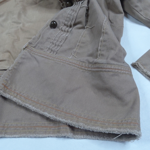Denim Co Shaki Military Inspire Jacket Size Medium - Picture 12 of 16